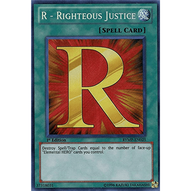 R - Righteous Justice - RYMP-EN025 - Secret Rare