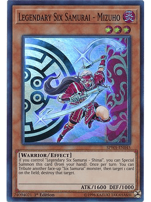 Legendary Six Samurai - Mizuho - SPWA-EN045 - Super Rare