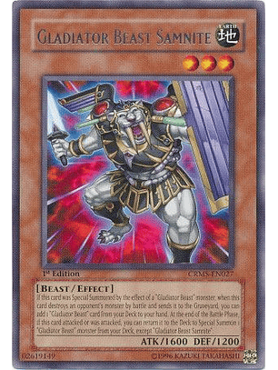 Gladiator Beast Samnite - CRMS-EN027 - Rare