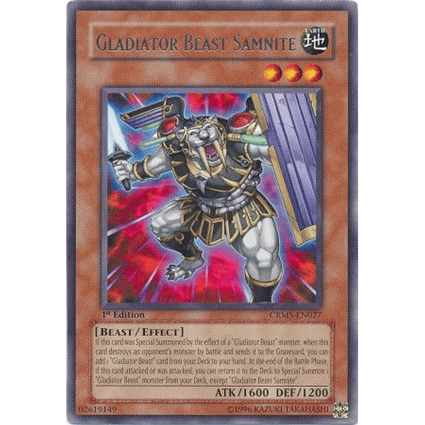 Gladiator Beast Samnite - CRMS-EN027 - Rare