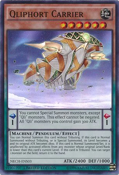 Qliphort Carrier - NECH-ENS03 - Super Rare