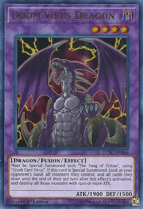 Doom Virus Dragon - LCKC-EN064 - Ultra Rare (español)