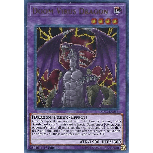 Doom Virus Dragon - LCKC-EN064 - Ultra Rare (español)