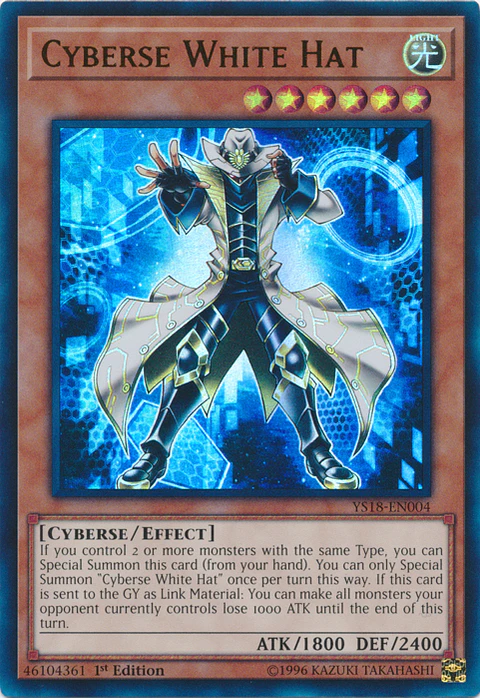 Cyberse White Hat - YS18-EN004 - Ultra Rare