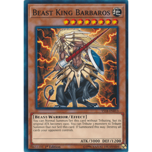 Beast King Barbaros - YS18-EN013 - Common