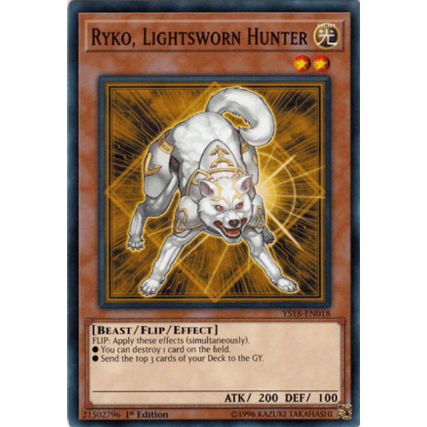 Ryko, Lightsworn Hunter - YS18-EN018 - Common