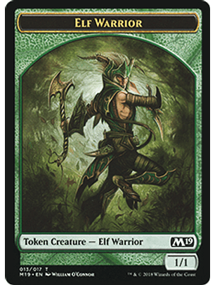 Elf Warrior Token - M19 - 013