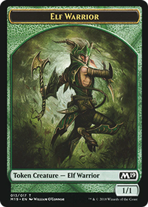 Elf Warrior Token - M19 - 013