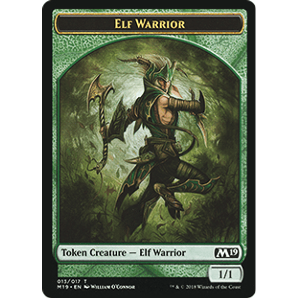 Elf Warrior Token - M19 - 013