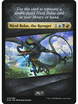 Checklist Card - Nicol Bolas, the Ravager - M19 - CH1