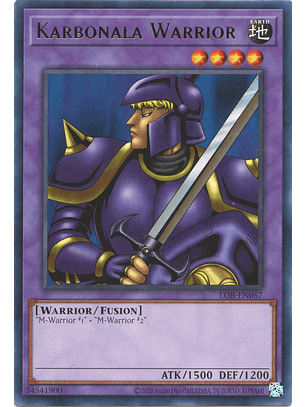 Karbonala Warrior - LOB-EN067 - Rare Unlimited (25th Reprint)