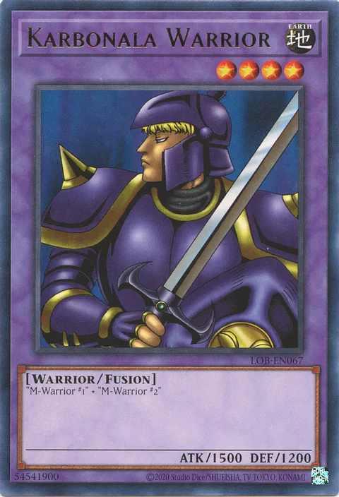 Karbonala Warrior - LOB-EN067 - Rare Unlimited (25th Reprint)