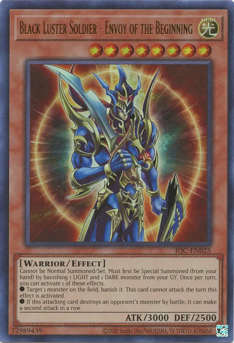 Black Luster Soldier - Envoy of the Beginning - IOC-EN025 - Ultra Rare - Unlimited