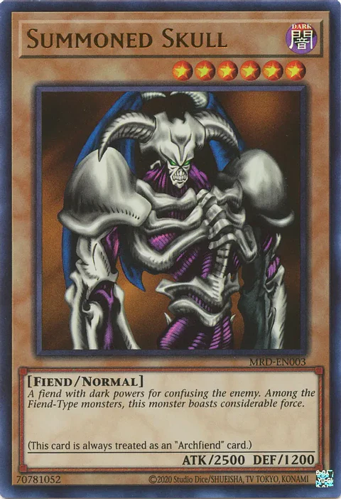 Summoned Skull - MRD-EN003 - Ultra Rare Unlimited (25th Reprint)