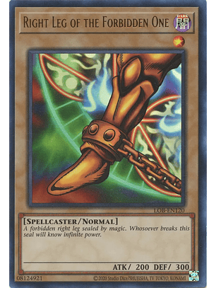 Right Leg of the Forbidden One - LOB-EN120 - Ultra Rare Unlimited (25th Reprint)