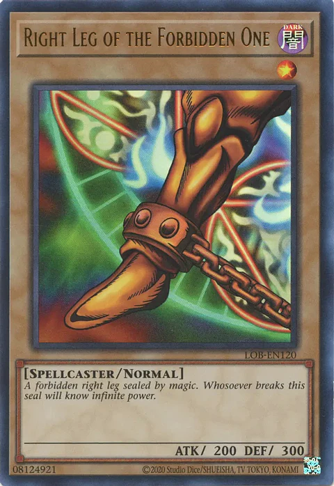 Right Leg of the Forbidden One - LOB-EN120 - Ultra Rare Unlimited (25th Reprint)