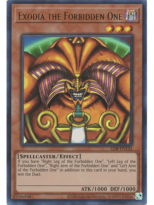 Exodia the Forbidden One - LOB-EN124 - Ultra Rare Unlimited (25th Reprint)