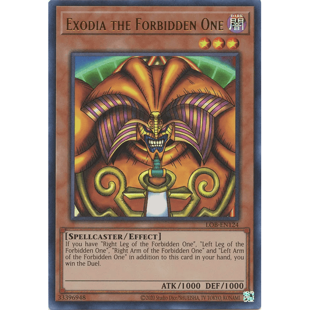 Exodia the Forbidden One - LOB-EN124 - Ultra Rare Unlimited (25th Reprint)