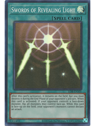 Swords of Revealing Light - LOB-EN101 - Super Rare Unlimited (25th Reprint)