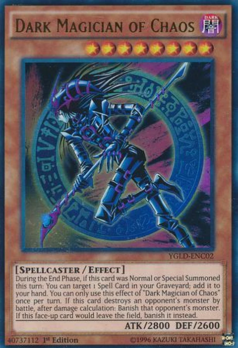 Dark Magician of Chaos - YGLD-ENC02 - Ultra Rare (Jugada)
