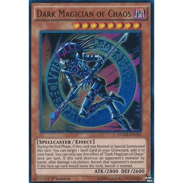 Dark Magician of Chaos - YGLD-ENC02 - Ultra Rare