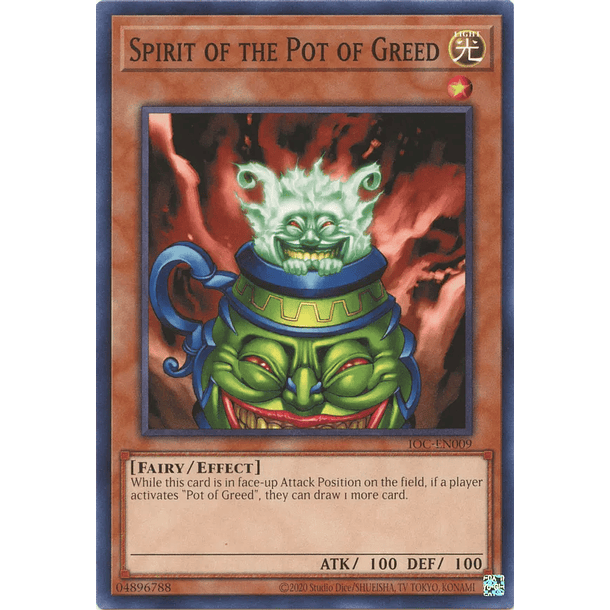 Spirit of the Pot of Greed - IOC-EN009 - Common Unlimited (25th Reprint)