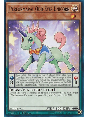 Performapal Odd-Eyes Unicorn - LEDD-ENC07 - Common