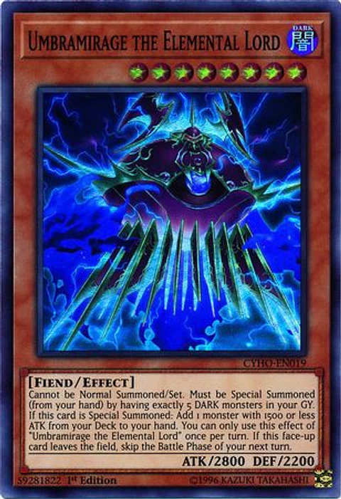 Umbramirage the Elemental Lord - CYHO-EN019 - Super Rare