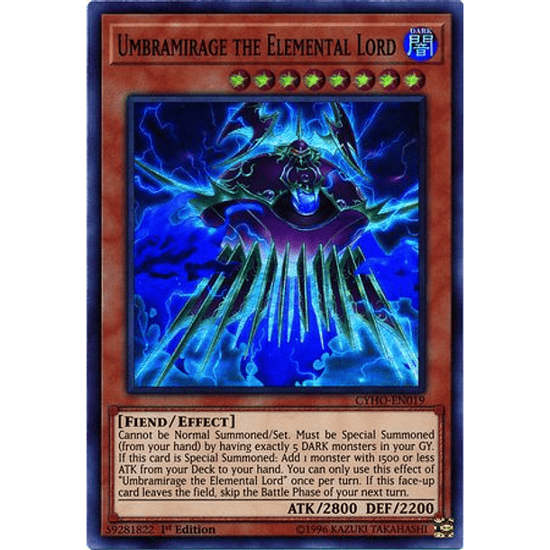 Umbramirage the Elemental Lord - CYHO-EN019 - Super Rare