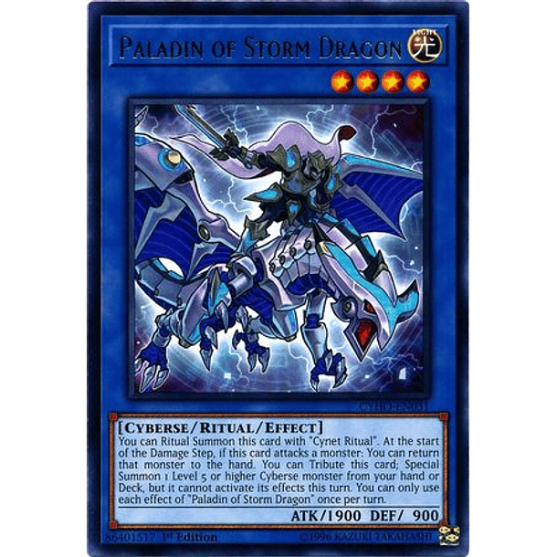 Paladin of Storm Dragon - CYHO-EN031 - Rare