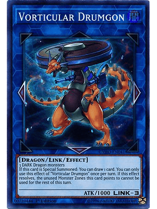 Vorticular Drumgon - CYHO-EN041 - Super Rare 