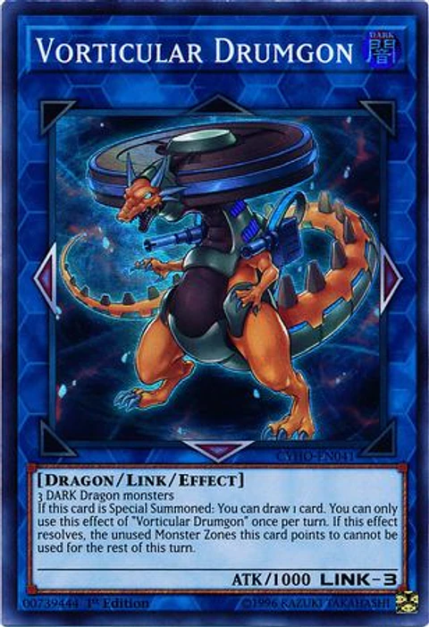 Vorticular Drumgon - CYHO-EN041 - Super Rare 