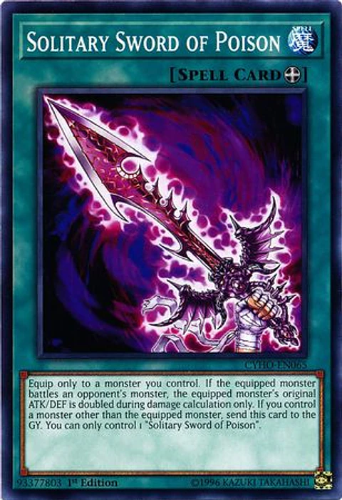 Solitary Sword of Poison - CYHO-EN065 - Common