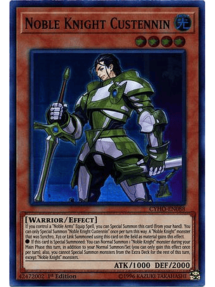 Noble Knight Custennin - CYHO-EN088 - Super Rare