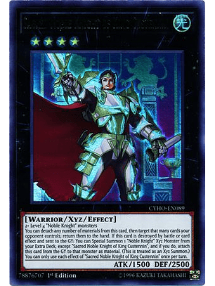 Sacred Noble Knight of King Custenni - CYHO-EN089 - Ultra Rare 
