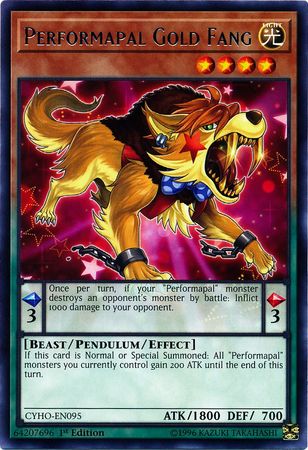 Performapal Gold Fang - CYHO-EN095 - Rare 1