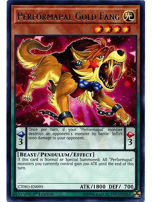 Performapal Gold Fang - CYHO-EN095 - Rare
