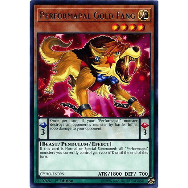 Performapal Gold Fang - CYHO-EN095 - Rare