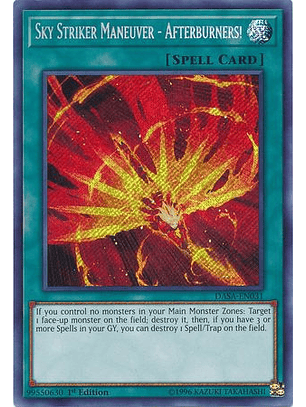 Sky Striker Maneuver - Afterburners! - DASA-EN031 - Secret Rare 