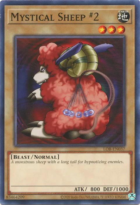 Mystical Sheep #2 - LOB-EN037 - Common Unlimited (25th Reprint)