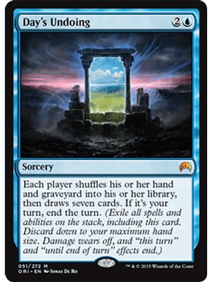 Day's Undoing - ORI - M