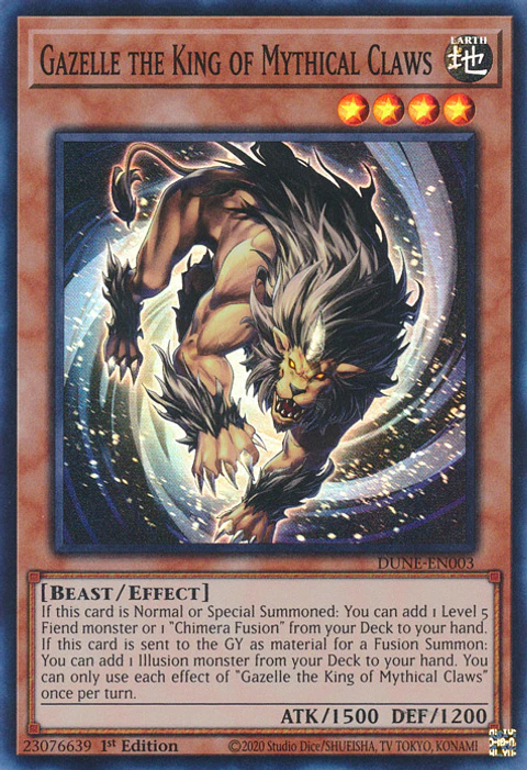 Gazelle the King of Mythical Claws - DUNE-EN003 - Super Rare 