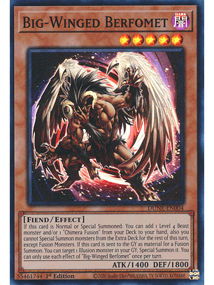 Big-Winged Berfomet - DUNE-EN004 - Super Rare
