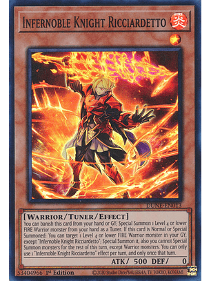 Infernoble Knight Ricciardetto - DUNE-EN013 - Super Rare 