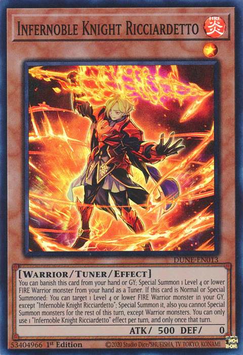 Infernoble Knight Ricciardetto - DUNE-EN013 - Super Rare 