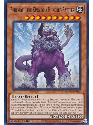 Behemoth the King of a Hundred Battles - DUNE-EN024 - Common 