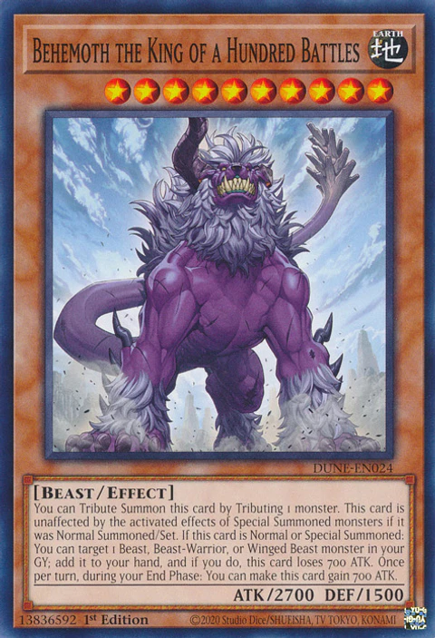 Behemoth the King of a Hundred Battles - DUNE-EN024 - Common 