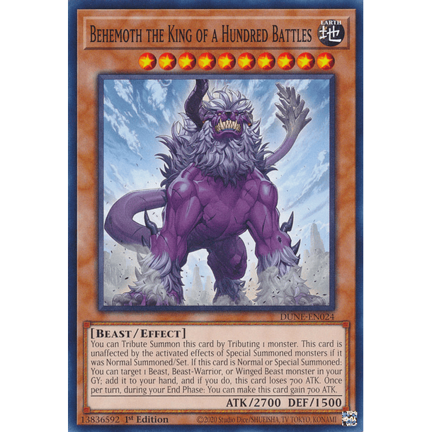 Behemoth the King of a Hundred Battles - DUNE-EN024 - Common 