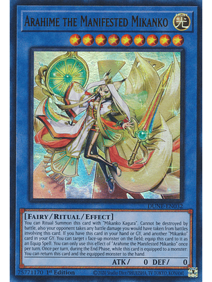 Arahime the Manifested Mikanko - DUNE-EN032 - Ultra Rare