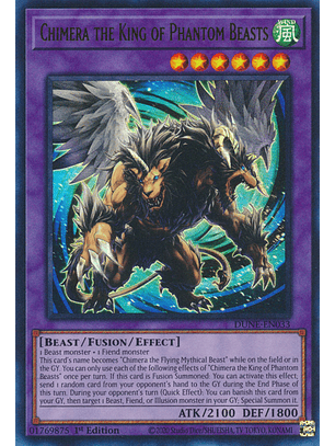 Chimera the King of Phantom Beasts - DUNE-EN033 - Ultra Rare